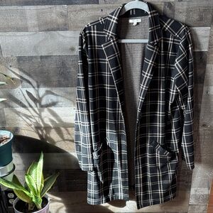 Maurice’s Plaid longline Blazer